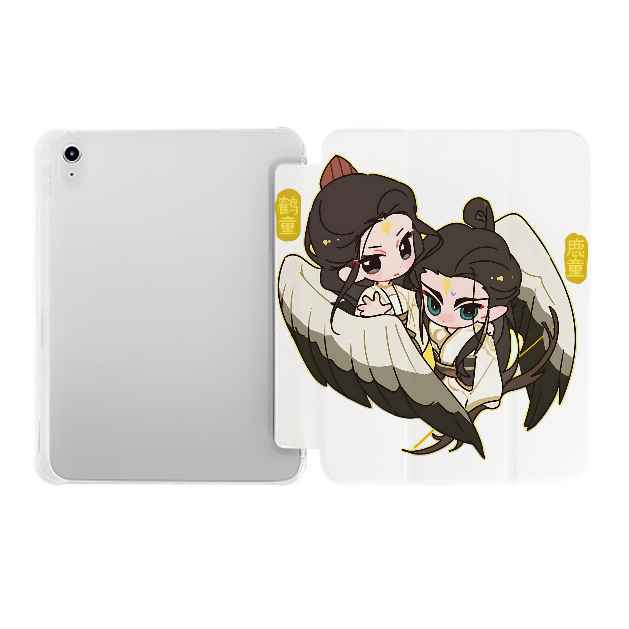 （画像用） Ne Zha 2 ナタ 魔童の大暴れ IPad ケース ペン収納付き 三つ折りスタンド PUレザー×シリコン 対応機種9.5/10.5/10.9インチ